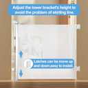 Retractable Baby Gate,Mesh Baby Gate or Mesh Dog Gate,33" Tall,Extends up to 55" Wide,Child Safety Gate for Doorways, Stairs, Hallways, Indoor/OutdoorWhite,33"x55") (33x55 Inch)