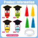 MiniInflat 12 Pcs Preschool Kindergarten Graduation Decorations 2026 Classroom Bulletin Board Wall Window Decor, Paper Cutout with Fringe and Double-sided Tape, School Party Favor(Crayon)