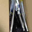 11.8 FT Gutter Cleaning Tools From The Ground, Adjustable Rain Gutter Cleaning Pole with Gutter Brush & Shovel, Roof Gutters Cleaner Tool with Grip Tapes