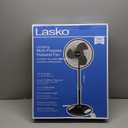 Lasko 2521 16 Inch 3-Speed Quiet Adjustable Tilting Wide-Area Oscillating Standing Pedestal Fan for Bedroom, Kitchen, Home, and Office, Black