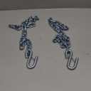 27" Trailer Safety Chain with 1pcs 1/4" Spring Hook, Grade-30 Metal Safety Chain Kit 5000 lbs(Pack of 2)