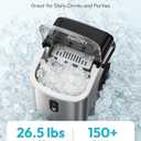 EUHOMY Ice Maker Countertop with Handle, 9 Ice Cubes Ready in 6 Mins