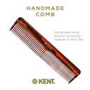 Kent 16T Tortoise Fine Tooth and Wide Tooth Comb for Daily Grooming, Styling Comb for All Hair Types, Wet or Dry Hair Detangling Combs for Men and Women,Saw Cut Hand Polished, Made in England