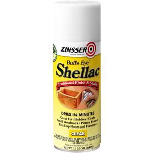 12 oz Zinsser 408 Clear Bulls Eye Shellac Finish and Sealer Spray