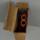 Floor Squeegee for Concrete Floor,18" Large Heavy Duty Squeegee for Floor, Rubber Broom with 62" Long Handle for Bathroom Tile, Garage Concrete, Deck, Shower Glass, Window Cleaning (Orange)