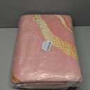 Ansouyi Non-Slip 5x7 ft Area Rugs, Washable Rug Carpet for Living Room, Pink with Gold Abstract Liquid Marble Home Decor Rugs for Game Room Classroom Bedroom Dining Kindergarten Room