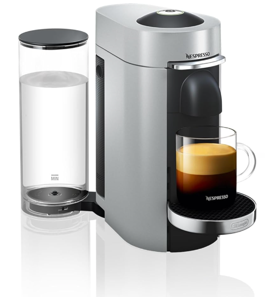 Nespresso Vertuo Plus Coffee and Espresso Maker by De'Longhi, Grey (Gray)
