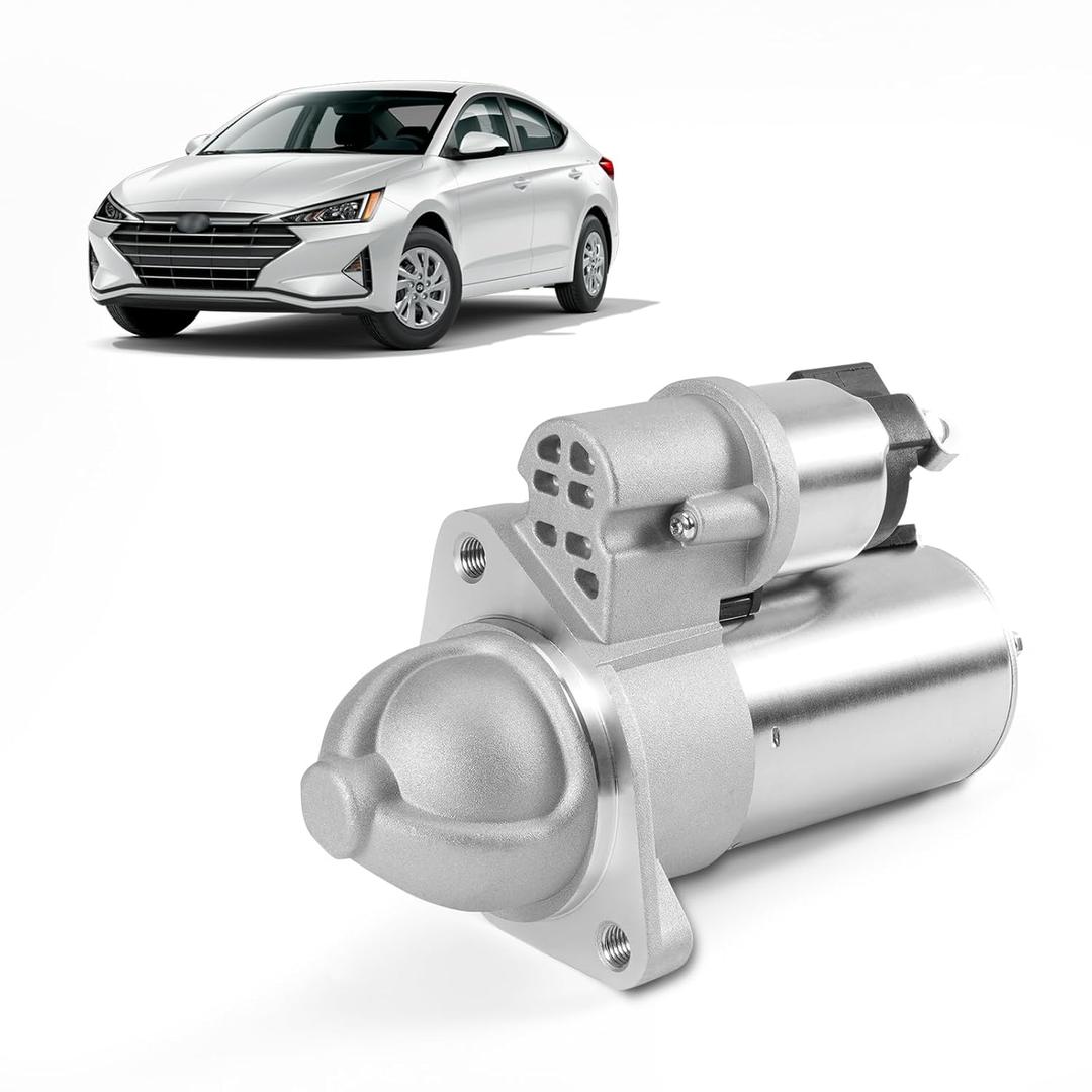 New Starter Motor 12V 1.2KW CW 13T, 36100-2E551 Compatible with Hyundai Elantra 2014-2020 1.8L/2.0L,Kia Forte 2019-2021 2.0L,Replace 8000604 50006