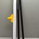 SOBONNE 30" Large Floor Squeegee Broom for Concrete Water Removal | Heavy Duty Double Rubber Water Squeegee/57" Long Handle for Tile Deck Bathromm Pool Warehouse Outdoor/Yellow