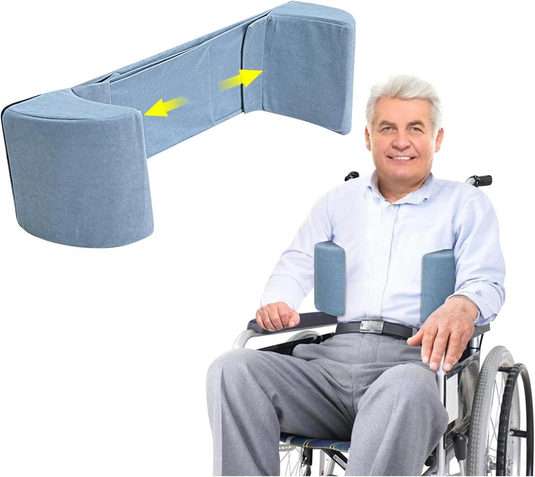 Lateral Support for Wheelchair Lateral Wedge Cushions for Back Support Wheelchair Accessories for Seniors, Stroke Patients Chair Assist Foam Positioning Wedge Better Posture Stabilizer for Upper Back