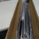 YNL Tension Curtain Rod No Drilling, 41-173 Inch Extra Long Heavy Duty Tension Rod, One-Click Adjustable Shower Curtain Rods, Outdoor Rods for Patio/Bathroom/Window, Renter Friendly, Non-Slip, Black