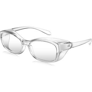 Dollger Safety Glasses With Progressive Reading 2.0 Lens and blue light eye protection safety goggles, Clear, 2.0