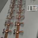 Dseap Coat Rack Wall Mount - 38 Long 10-Tri-Hooks Heavy Duty Coat Hanger Rail Wall Hooks for Hanging Coats Hats Clothing Clothes Purse Mudroom Entryway, Rose Gold, Pack of 2