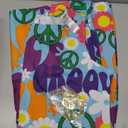 Fun Shack Groovy Hippie Costume for Women - 70s and 60s Dress with Necklace Large