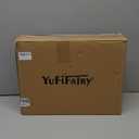 Anbte Folding Camping Table, Aluminum 24" x 16" Adjustable Height Small Folding Table with Carrying Handle, Lightweight, Portable Camping Table Waterproof for Outdoor Indoor Picnic Beach BBQ, Silver