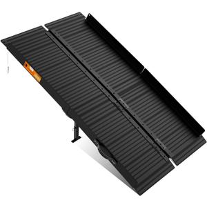 Black Aluminum Ramp 5FT, With Non-Slip Surface Wheelchair Ramp, Folding Portable Wheelchair Ramps for Home Steps,Scooter Ramp for Car, Stairs, Doorways, Curbs, 800 LBS Weight Capacity, 28.3''W x 60''L