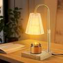 Candle Warmer Lamp with Timmer, Dimmer, Height Adjustment, with Candle, Wax Melt Warmer with 2 Bulbs, Home Decor, Gift for Women and Mom