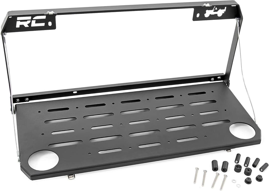 Rough Country Folding Rear Tailgate Table for Jeep Wrangler JL/Unlimited (2018-2024)