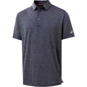 MICHEL ROUEN Mens Polo Shirts Heather Jacquard/Print/Striped Performance Moisture-Wicking Casual Collared Golf Shirts for Men (L)