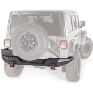 WARN 102190 Jeep JL Elite Rear Bumper, Tire Carrier Compatible