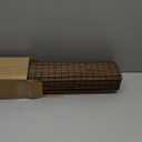 LazBlinds No Tools No Drill Cordless Bamboo Roman Shades, Privacy Window Treatment, Roll Up Bamboo Blinds for Windows 30'' W x 64'' H, Driftwood