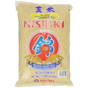 Nishiki Premium Brown Rice, 15-Pounds Bag