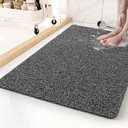 Non-Slip Bathtub Mat, 17x 30 Inch, Shower Mats for Bath Tub, PVC Loofah Bathroom Mats for Wet Areas, Quick Drying