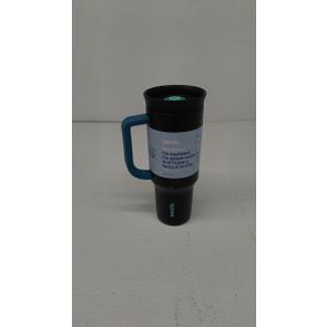 Owala Stainless Steel Triple Layer Insulated Travel Tumbler with Spill Resistant Lid, Straw, and Carry Handle, BPA Free, 40 oz, Gray (Foggy Tide)