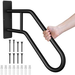 28.7 Safety Grab Bars for Stairs, Handrail for Outdoor Steps, U-Shaped Railings for 1-3 Steps, Stainless Steel Garage Railing for Garden,Yard Garage Interior or Exterior Stairway