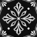 Dureidos Peel and Stick Floor Tiles: Black and White Waterproof Vinyl Flooring, 12"x12" Self-Adhesive Easy to Install Tile Sticker, 10PCS Covering 10 sq ft for Bathroom, Kitchen, Bedroom