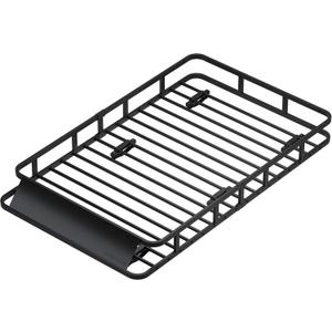 64" x 39" x 6" Cargo Roof Rack, Universal Rust-Proof Roof Basket for SUV, Heavy Duty Steel Rooftop Cargo Carrier, Car Top Luggage Holder 150LBS Capasity, Easy Assembly, Black