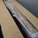 15FT Large Patio Umbrella with Crank Handle,Double-Sided Rectangular Outdoor Umbrella for Pool, Garden, Deck, Lawn & Market (Claret Red) (Beige)