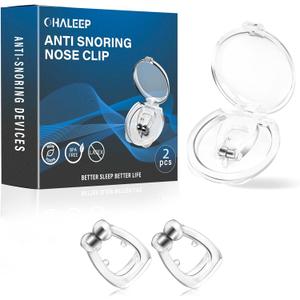 Anti Snoring Devices, Snore Stopper with Adjustable Magnet, Nasal Dilators Silicone Nose Clip Stop Snoring, Effective to Relieve Snoring, Snoring Solution for Comfortable and Quieter Sleep, M