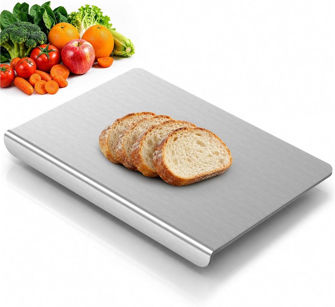 Titanium Cutting Boards for Kitchen, Pure Titanium Cutting Board, Non-Slip Chopping & Kneading Board, Dishwasher Safe Cutting Board for Meat, Fruits, Vegetables & Baking, With cutting Mat,"24 x 16"