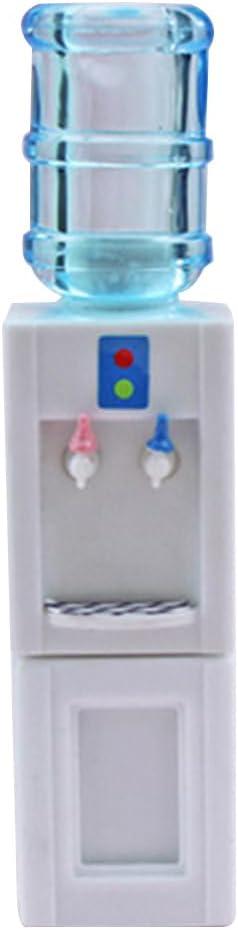 Toyvian Mini Water Dispenser - Miniature Dollhouse Items and Supplies - Kids Blue Drinking Accessory (9.3X2.3X2.2CM, Multicolored)