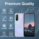[3+3 Pack] Galaxy A36 5G Screen Protector + Camera Lens Protector, 9H Tempered Glass, Anti Scratch, Easy Installation, Bubble Free, HD Screen Protector for Samsung Galaxy A36 5G