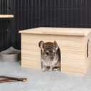 Niteangel Wood House with Window, Chinchilla and Guinea Pigs Hut Hideout