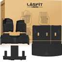 LASFIT Floor Mats & Cargo Mat with Backrest 2021-2026 & Only 7 Seats(Not for 8/9 Seats) for Chevy Tahoe/GMC Yukon(Only Yukon, Not Fit Yukon XL)/Cadillac Escalade(Only Escalade, Not Fit Escalade ESV)