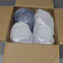 BESTVIP 12oz Silver Plastic Cups, 100 Pack Silver Rimmed Disposable Cups, Heavy-duty Party Cocktail Glasses for Christmas, Plastic Cups for Party, Holiday, Wedding and Birthday