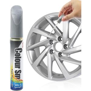 Touch Up Paint for Cars,Rim Paint,Car Accessories Wheel Paint,Auto Touch Up Paint,Car Scratch Remover Pen,Rim Scratch Repair,Car Paint Automotive Paint,Rim Paint for Car Wheel Repair (Silver)