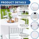 Fitted Table Cloth Round Cover 6ft-Spandex Elastic Table Covers 6 Pack 72 Inch-White Small Stretch Folding Tablecloth for Weddings Banquets Restaurant Event Parties Vendor Stand Tables