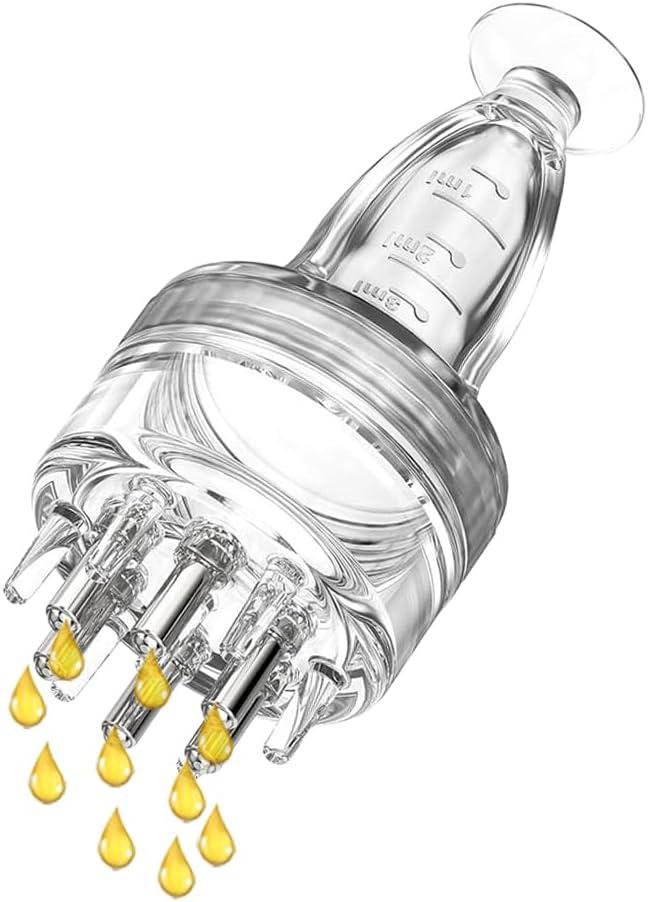 Hair Oil Applicator,Scalp Massager Hair Growth Oil Bottle With Comb,Minoxidil Applicator Hair Oiling Dispenser Brush,Massage Root Comb Applicator Bottle Scalp Tool For Thin Growth Serums