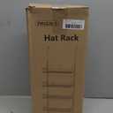 SWTYMIKI Over Door Hat Organizer - 5 Tier Wall Mounted Hat Rack with 4 Adjustable Metal Basket and 3 Hooks, Hanging Baseball Cap Organizer Storage Holds up to 49 Caps for Door, Bedroom, Closet (black)