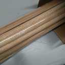 Split Oak Dowel Rods 3/4-inch x 36-inch, Pack of 25 Unfinished Fluted Molding Trim for DIY & Dowel Feature Wall, by Woodpeckers