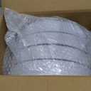 BUCLA 100Pieces Gold Plastic Dinner Plates - 10.25inch White and Gold Plates Disposable for Party - Ideal for Wedding, Party & Daily Use