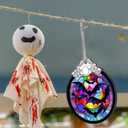 Bat Hanging Ornament Glass Ornament - Christmas & Halloween Decoration - Keepsake Gift