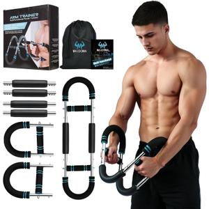 Twister Arm Trainer with 2/4 Springs, 20-120lb Adjustable 6 Resistance Levels Twister Arm Chest Exerciser, Portable Chest Workout Equipment for Men & Women, Enhancing Upper Body Muscle