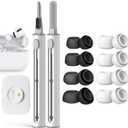 Compatible with AirPods Pro 2nd/1st Generation Replacement Ear Tips,with Noise Reduction Hole & Built-in dust Guard Screen,for USB-C Charging Case with Cleaner kit -4 Sizes(S/M/L)[8-Pair]
