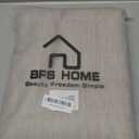 BFS HOME Linen Duvet Cover King Size - Soft Breathable Cotton Linen Blend, 3-Pieces Bedding Set with 2 Pillowcases, Stonewashed Texture, Khaki, All-Season Comfort