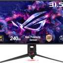 ASUS ROG Swift 32 4K OLED Gaming Monitor (PG32UCDMR) 4K (3840 x 2160), QD-OLED, 240Hz, 0.03ms, G-SYNC Compatible, 99% DCI-P3, USB-C 90W, DisplayWidget, DisplayPort 2.1